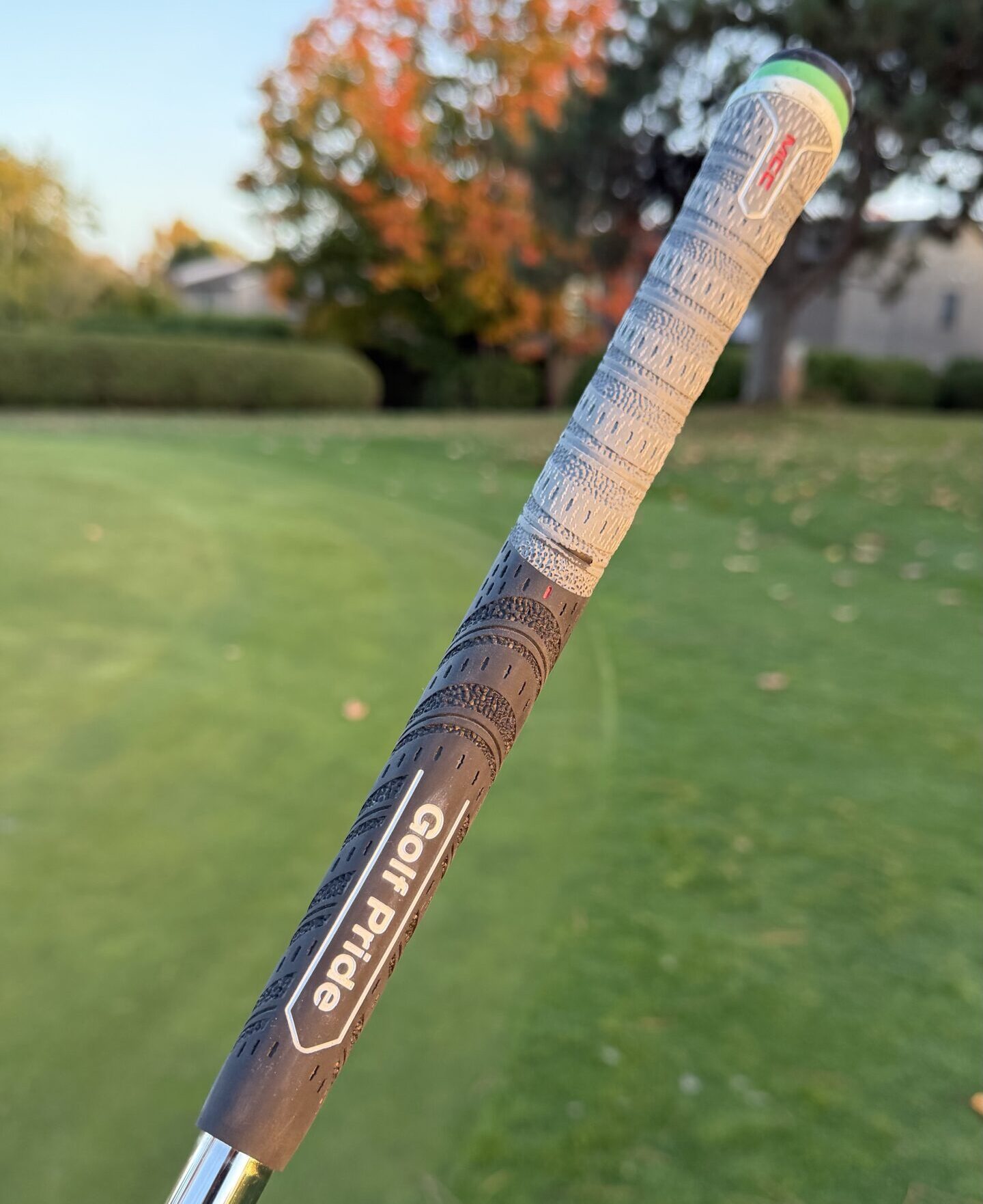 Poignée Golf Pride ALIGN MAX vue de face, avec sa texture et son logo.