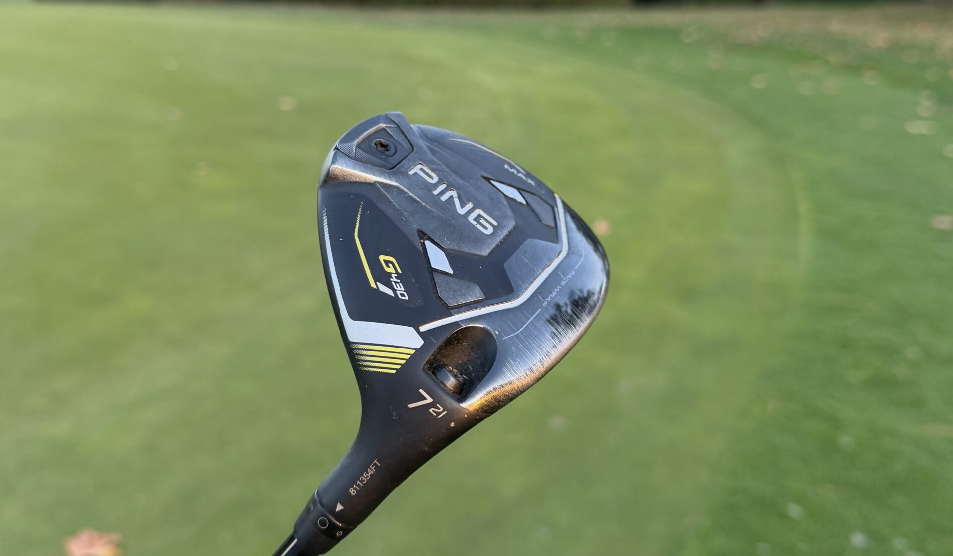 Semelle du bois 7 Ping G430 Max vue en gros plan.